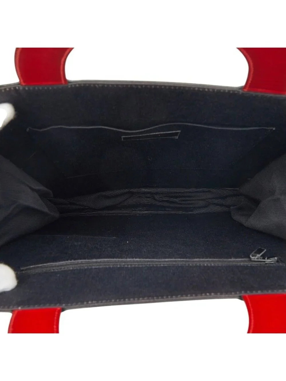 Chanel Coco Mademoiselle Tote Red White Black Enamel Leather - Picture 8 of 10